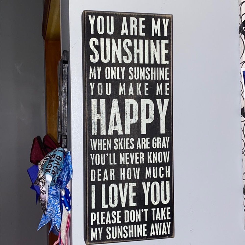 Wooden wall sign
